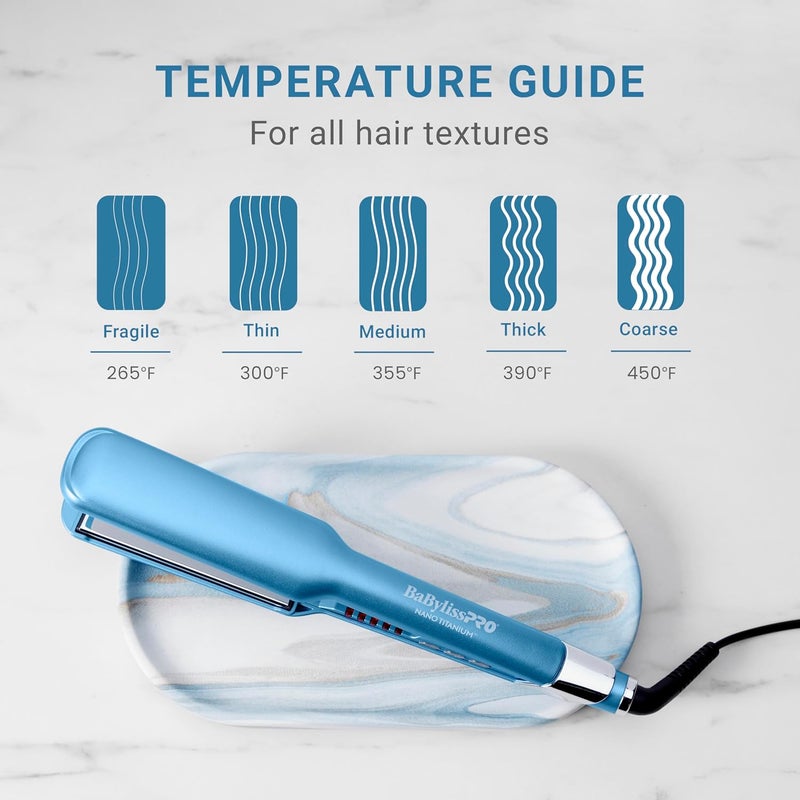 BaBylissPRO Nano Titanium Ultra-Sleek Hair Straightener, Flat Iron for All Hair Types - Image 4